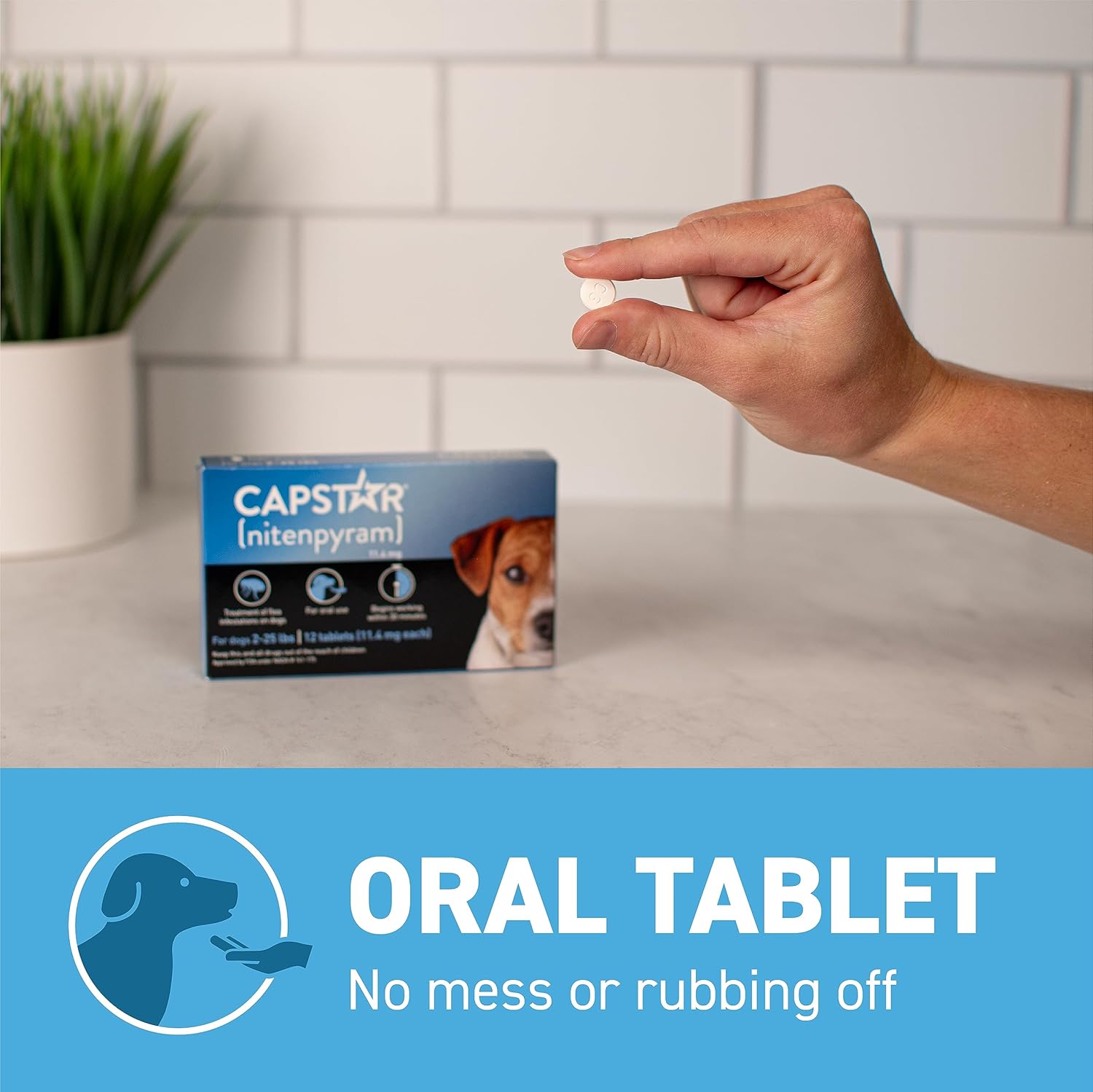 Capstar Flea Tablets Oral Treatment for Dogs 2-25 lb 6 Doses Fast Acting