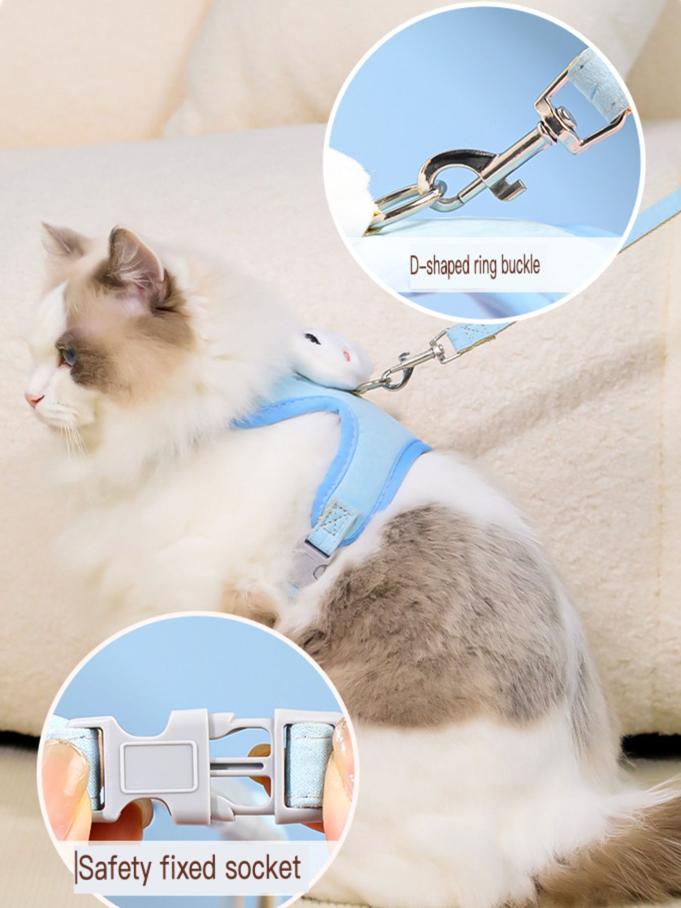 Animal Decor Breathable Mesh Pet Harness