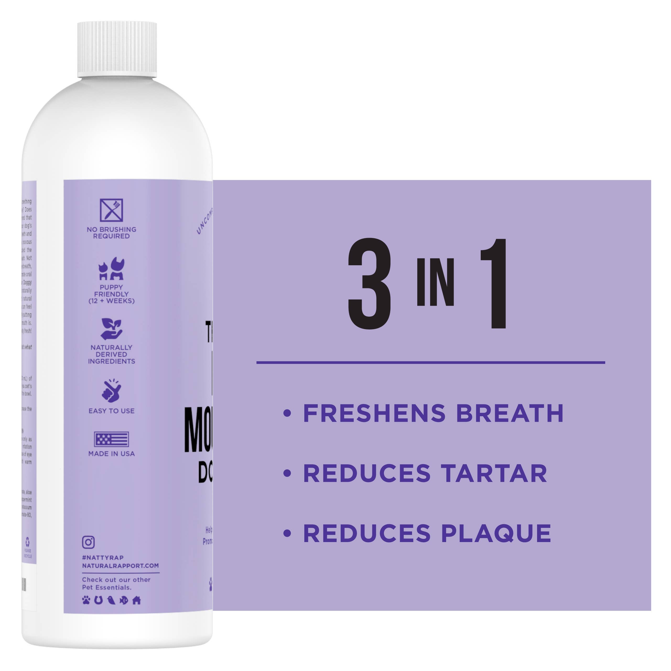 Natural Rapport Doggy Mouthwash