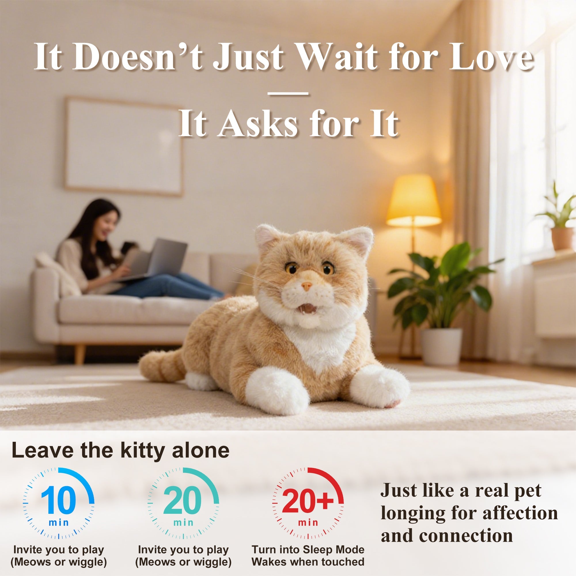 Matecat Pro- Interactive Lifelike Companion for Pet Lovers