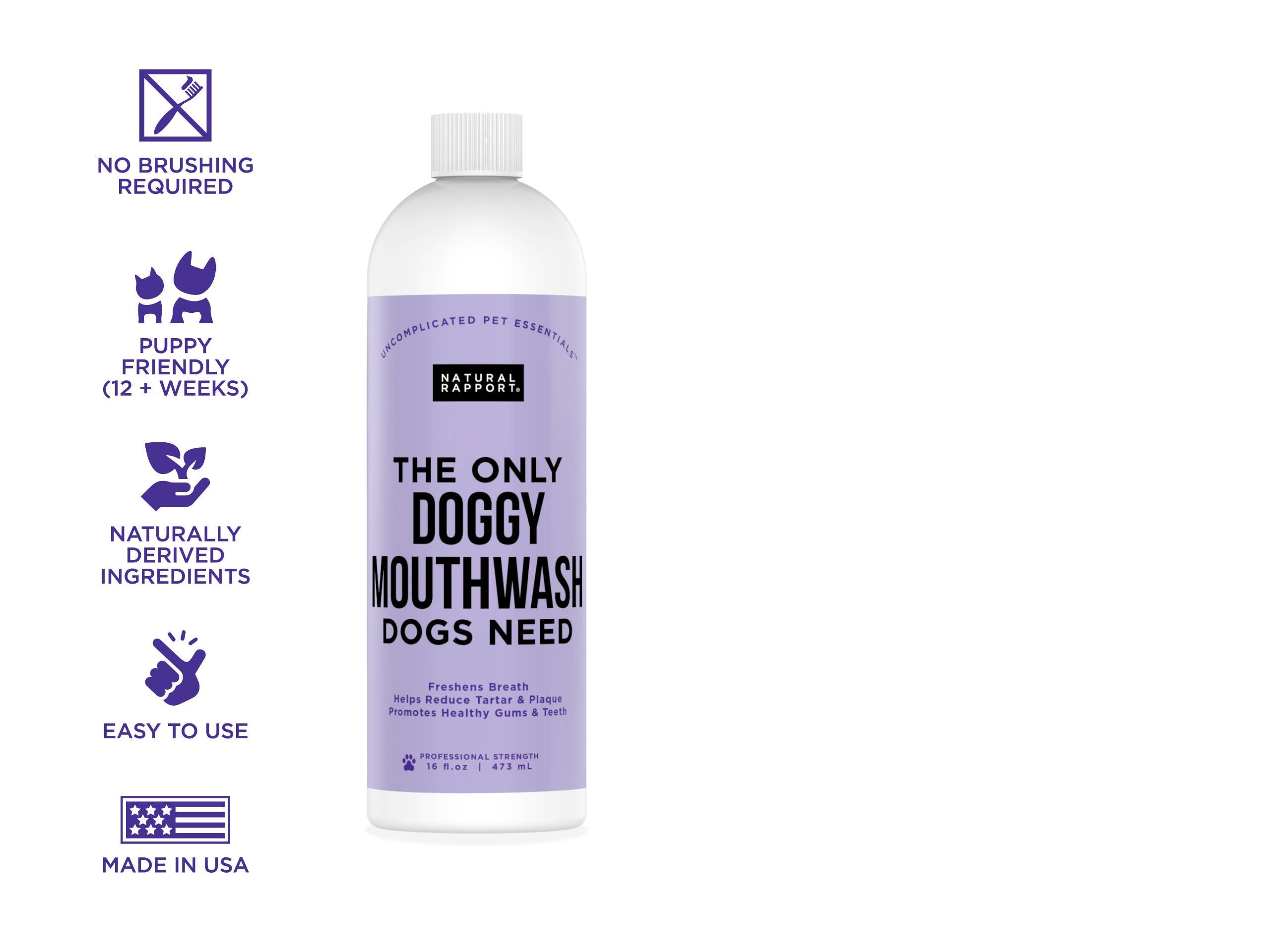 Natural Rapport Doggy Mouthwash