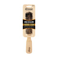 Annie Medium Wooden 5 Row Brush, Boar & Nylon Bristle, Light Brown