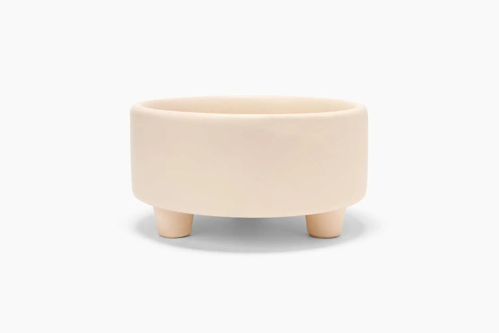 Ceramic Cat & Dog Pet Bowl, Elevated Stoneware Feeder, Dishwasher Safe