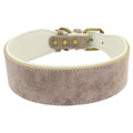 The Wide Luxe Collar - Padded Leather for Large Dogs
