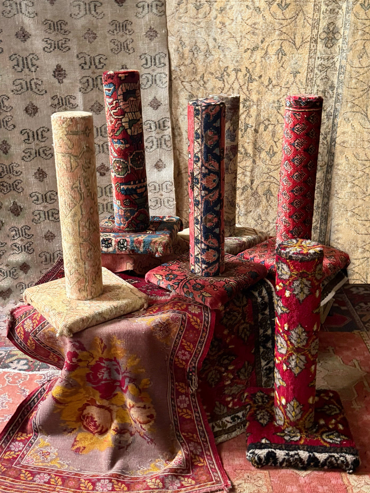 Vintage Rug Cat Scratchers