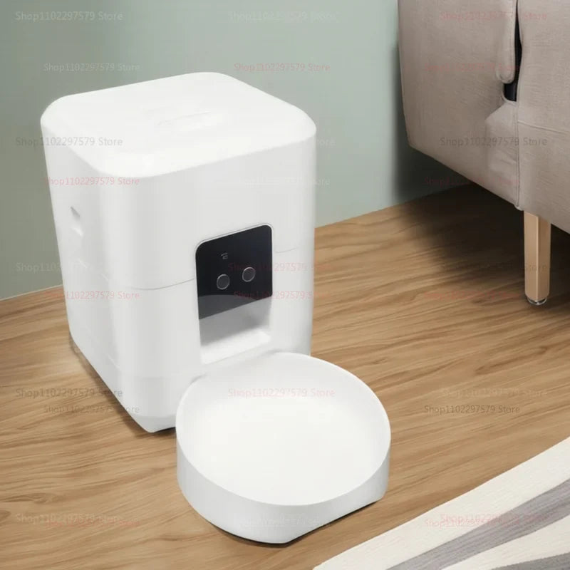 Smart Pet Feeder 2L Automatic Wifi Enabled Dry Food Dispenser for Cat Dog Home Use App Control Pet Supplies Auto Feeding System.