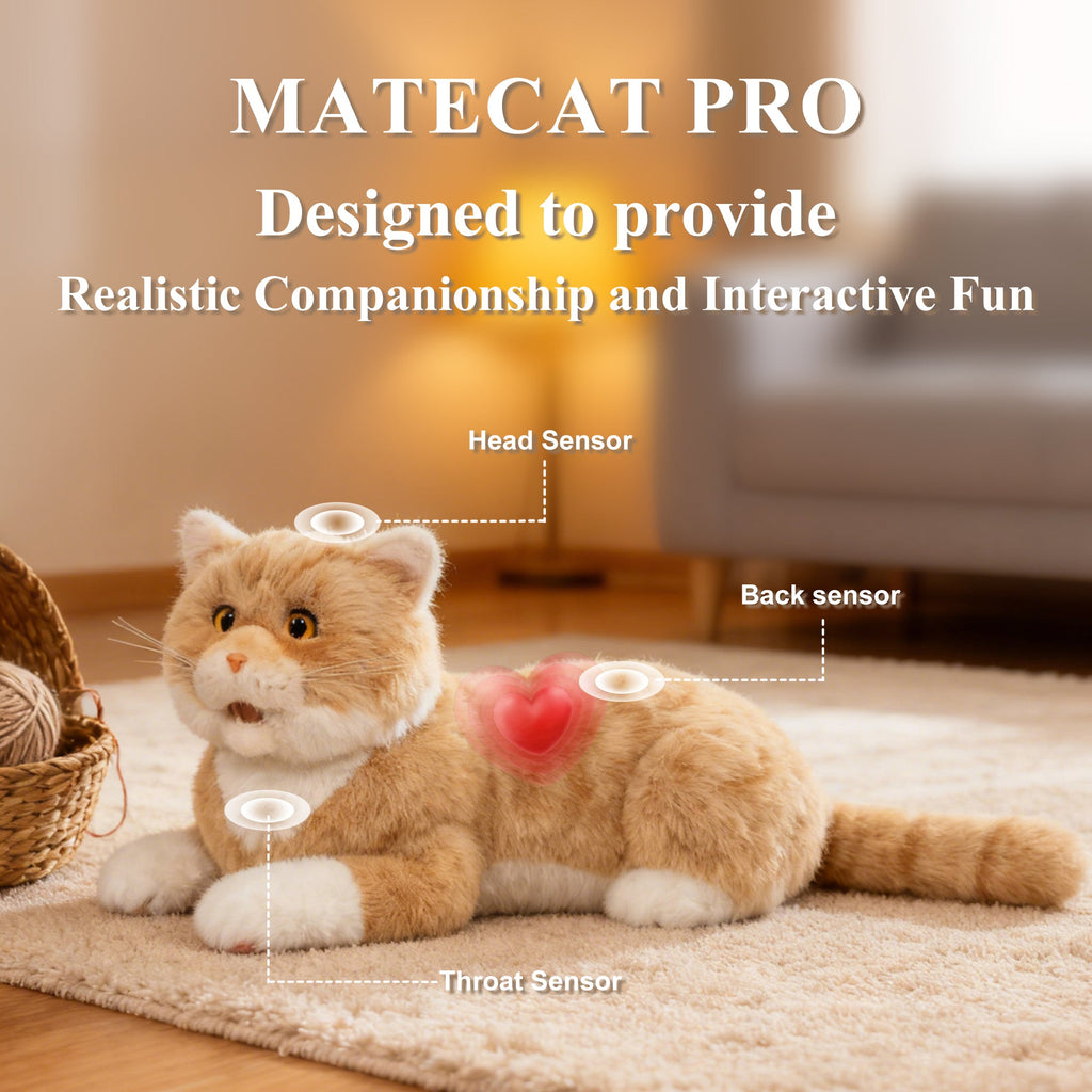 Matecat Pro- Interactive Lifelike Companion for Pet Lovers